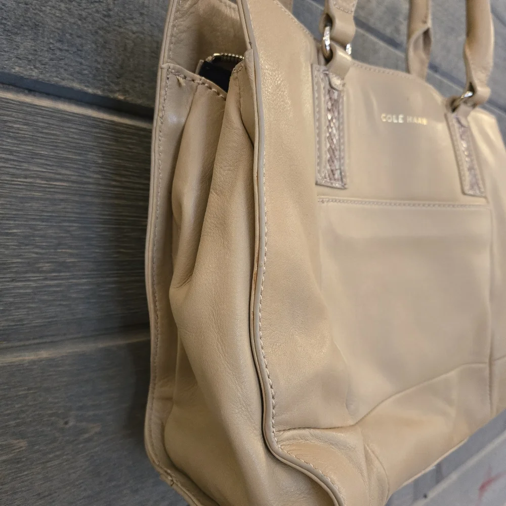 Cole Haan Leather Tan Tote - Picture 5 of 9